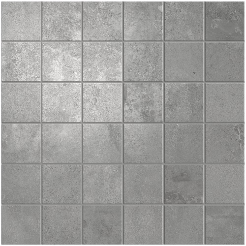 2 x 2 Oxid Silver Rectified Porcelain mosaic